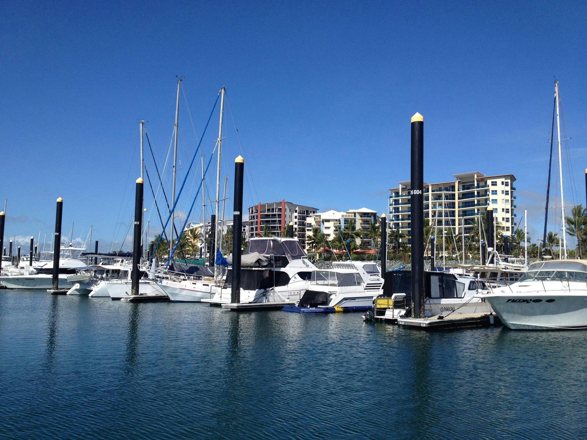 Panoramic view of Mackay Marina Panoramic view of Mackay Marina