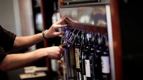 Enomatic wine dispenser for premium reds
