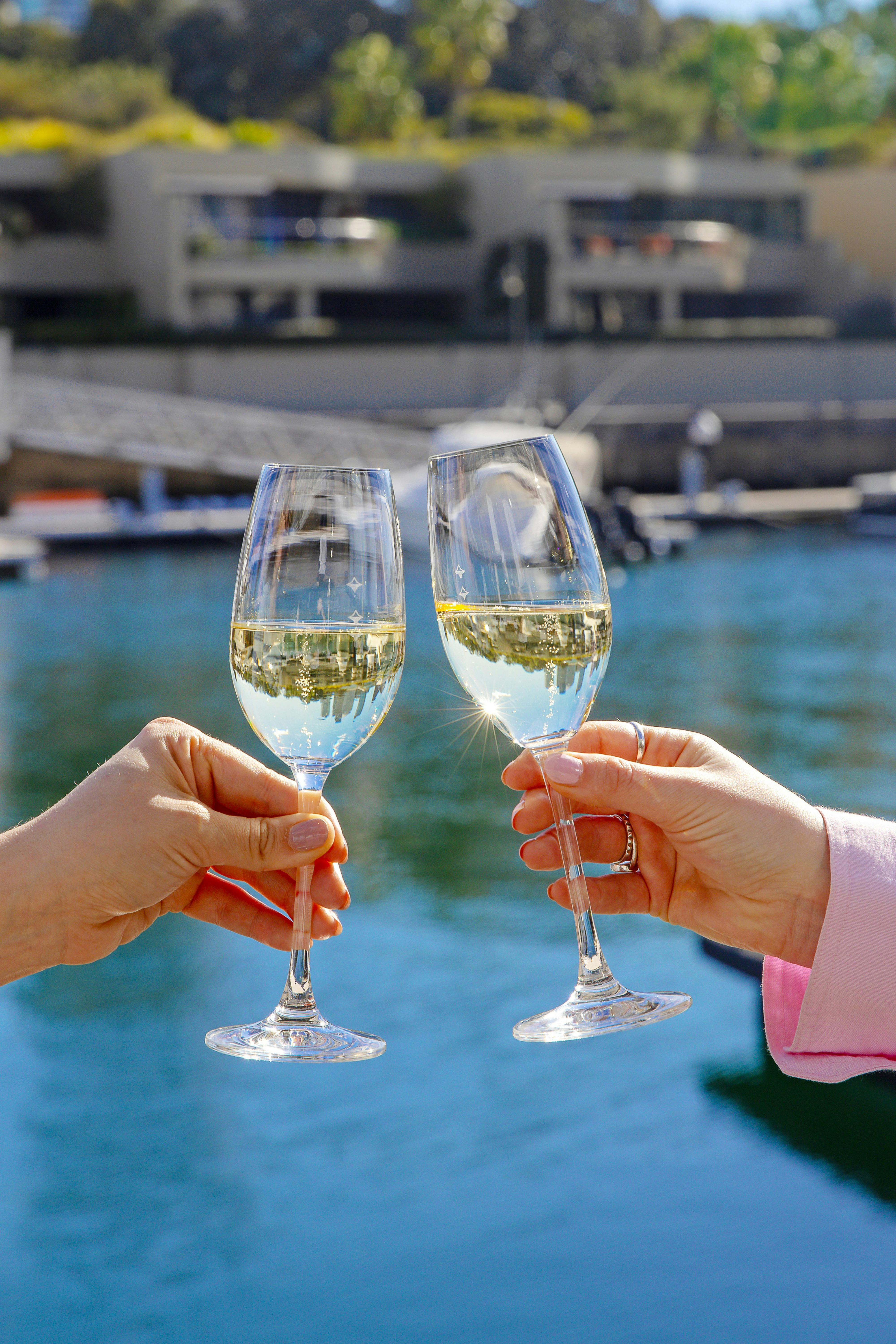 champagne glasses