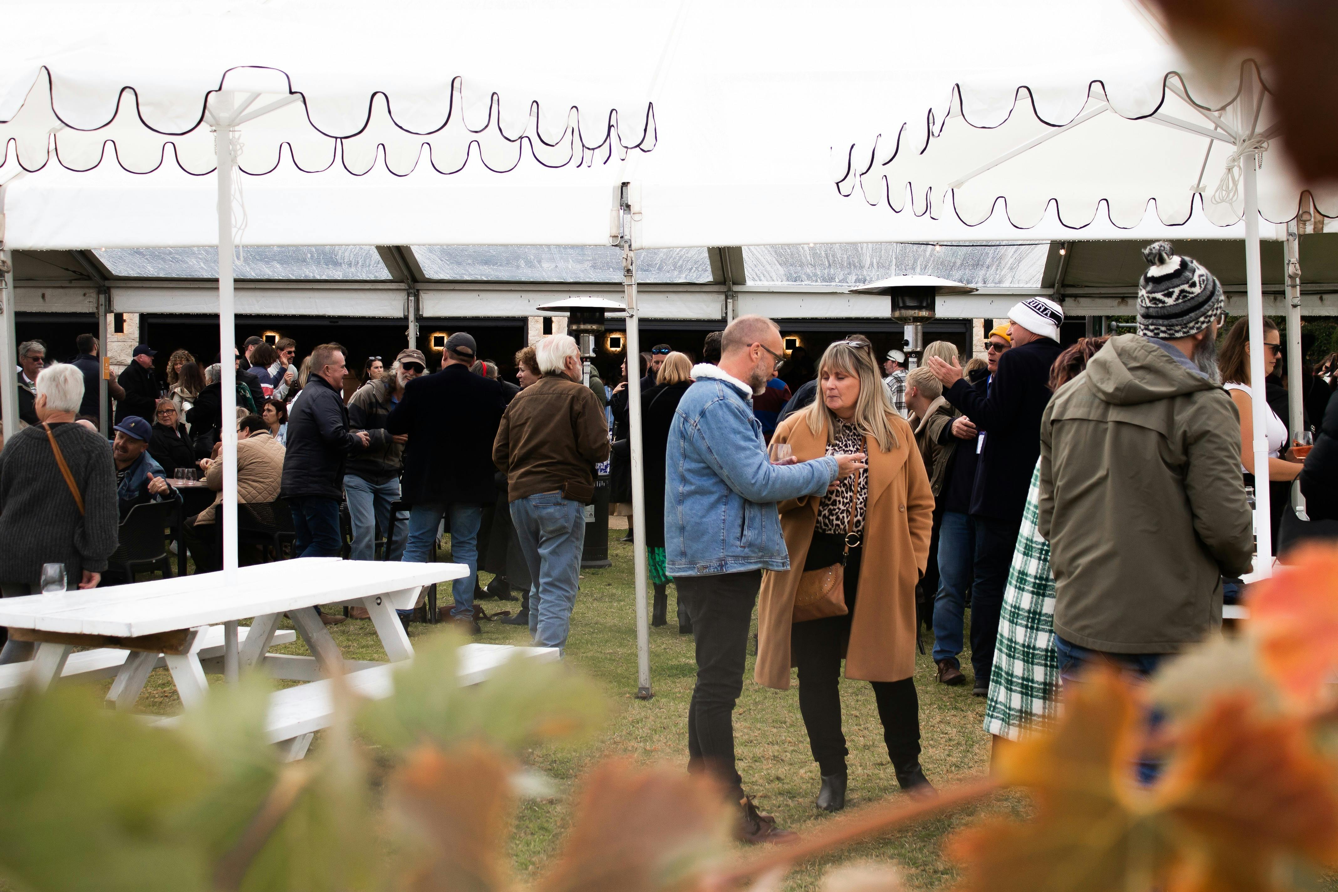 Gourmet visitors enjoying the relaxed vibes