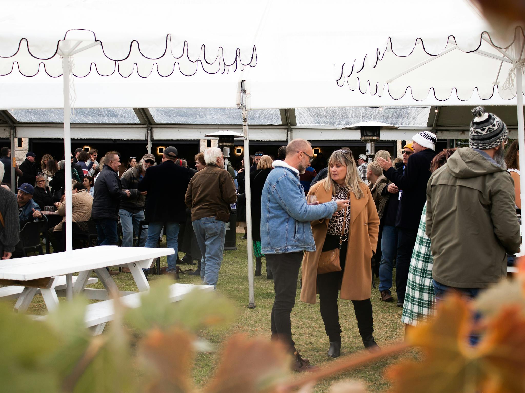 Gourmet visitors enjoying the relaxed vibes