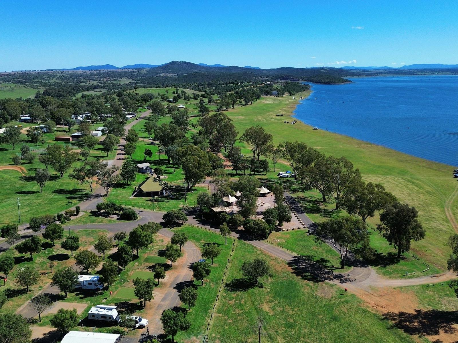 키피트 호수의 항공 사진