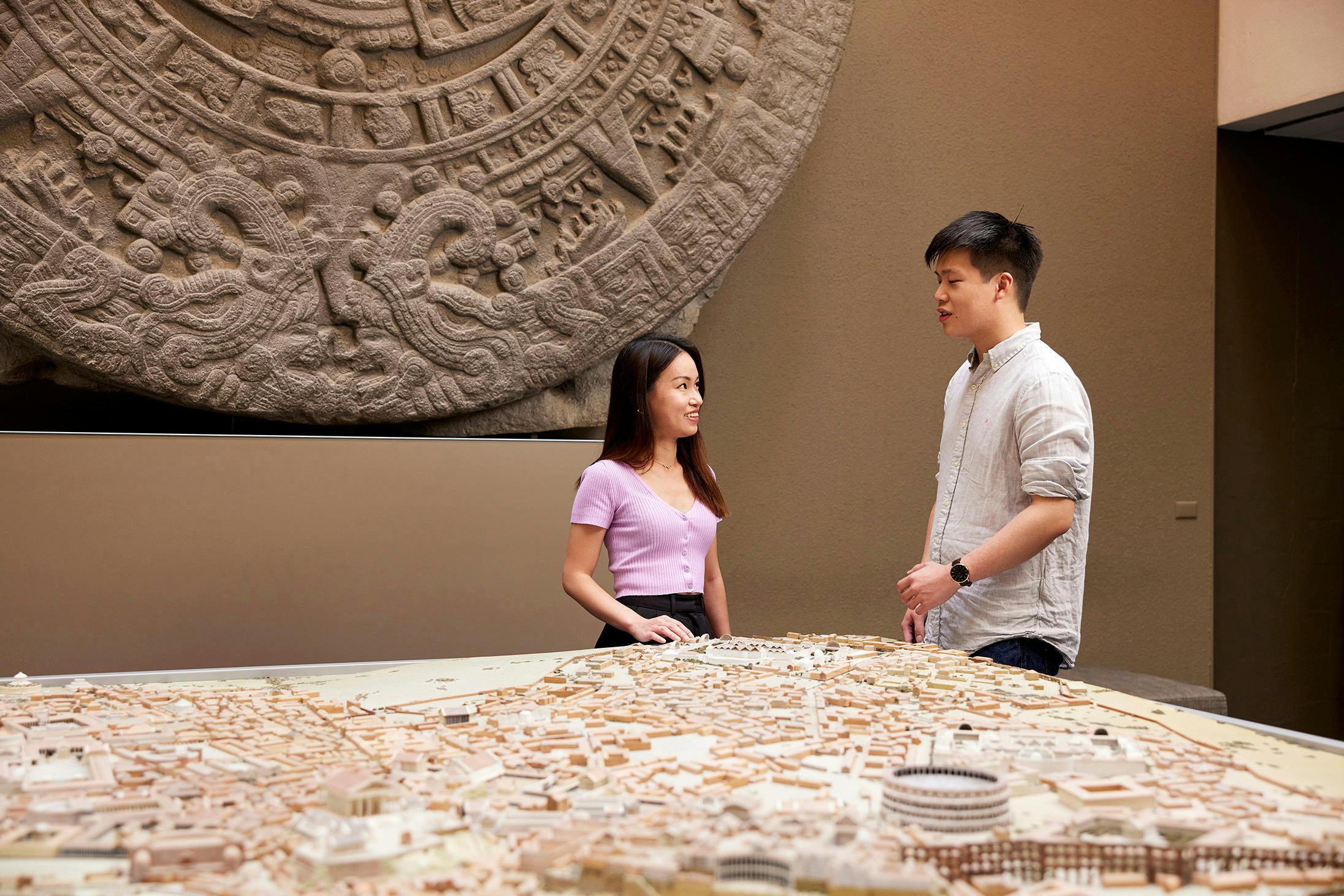 Map of Rome in the ANU Classics Museum