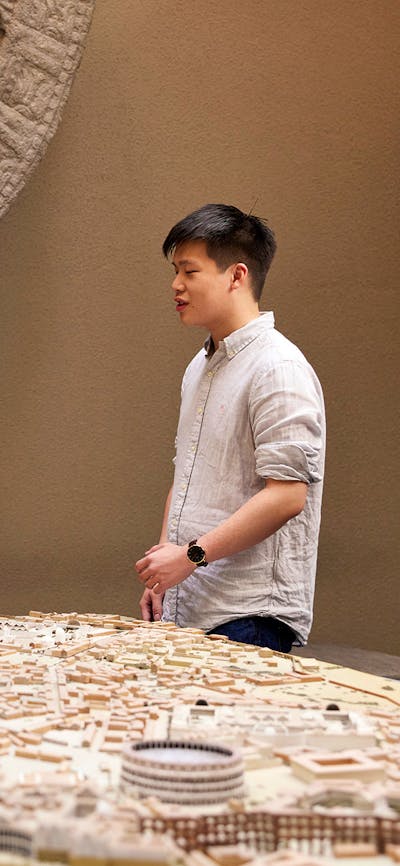 Map of Rome in the ANU Classics Museum