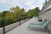 The roof deck is perfect for catching some rays during the day and stargazing by night.