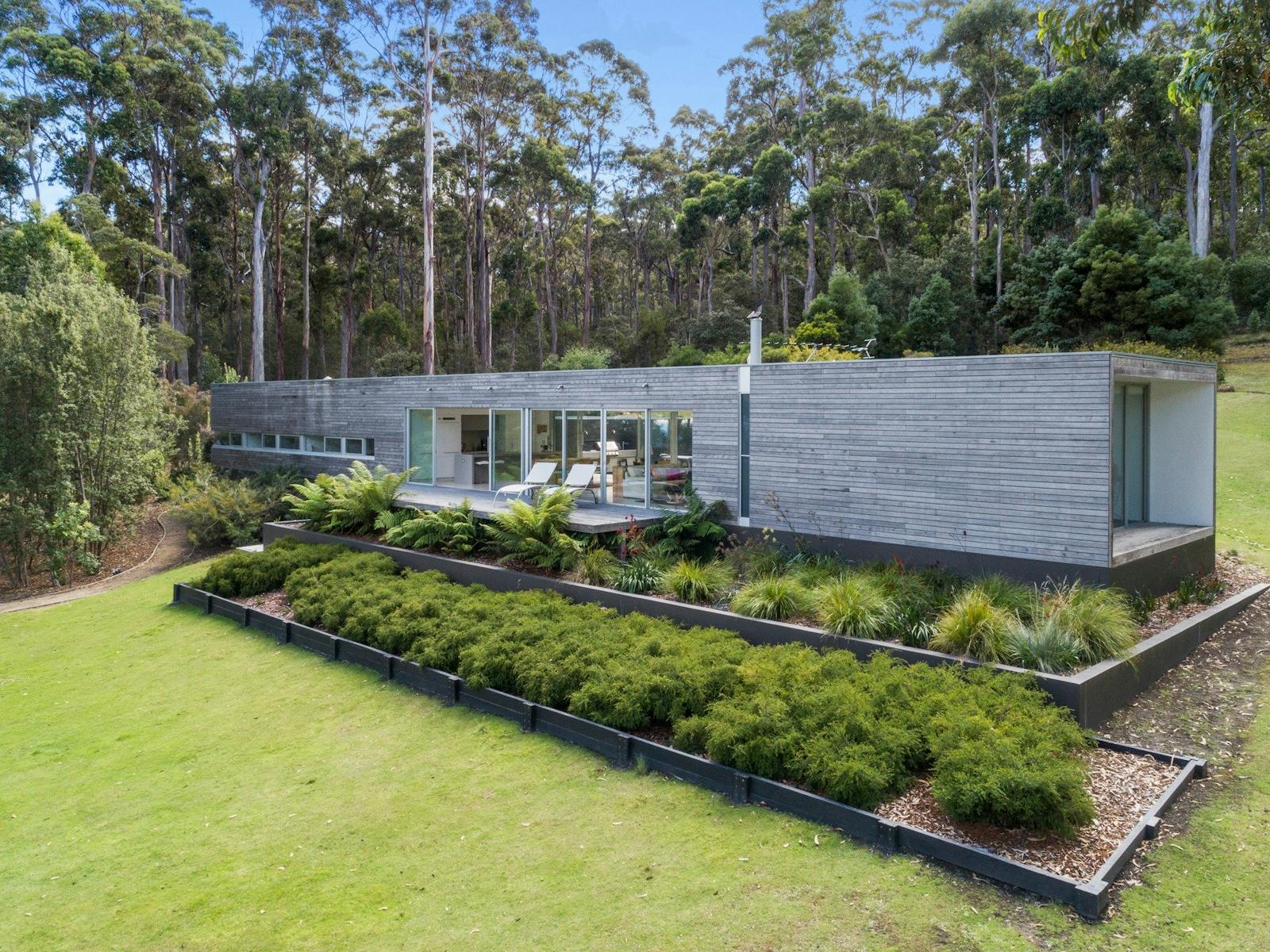The house is architecturally designed and blends beautifully with the natural surrounds.