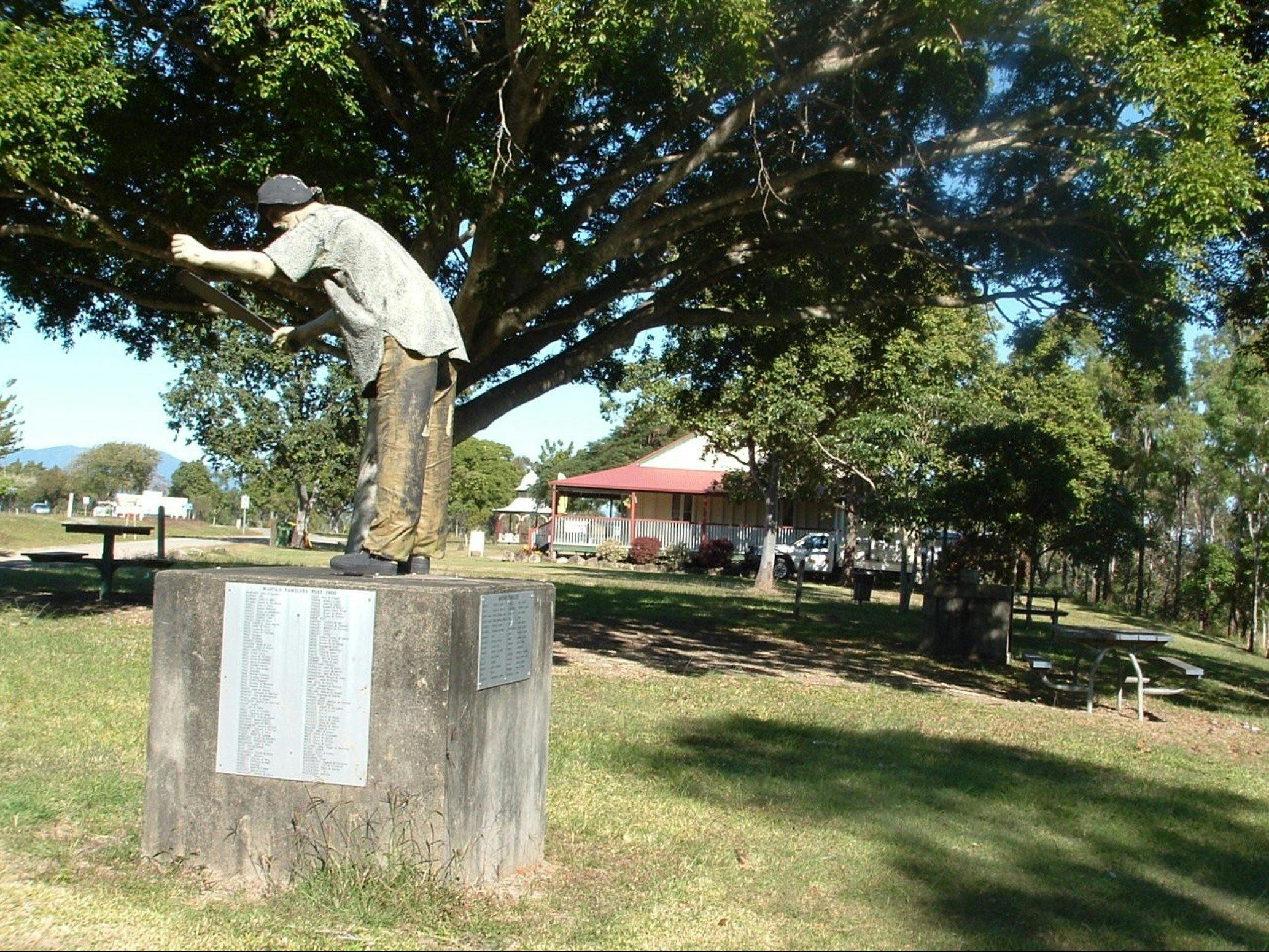 Cane Cutter Memorial, 50 metres from Melba House