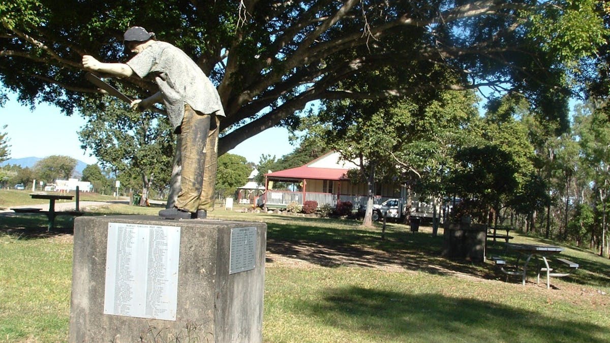 Cane Cutter Memorial, 50 metres from Melba House