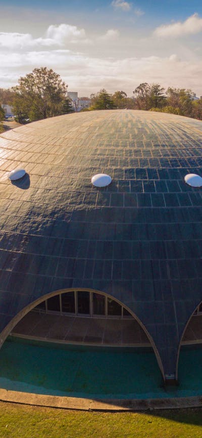 Aerial view of the Shine Dome