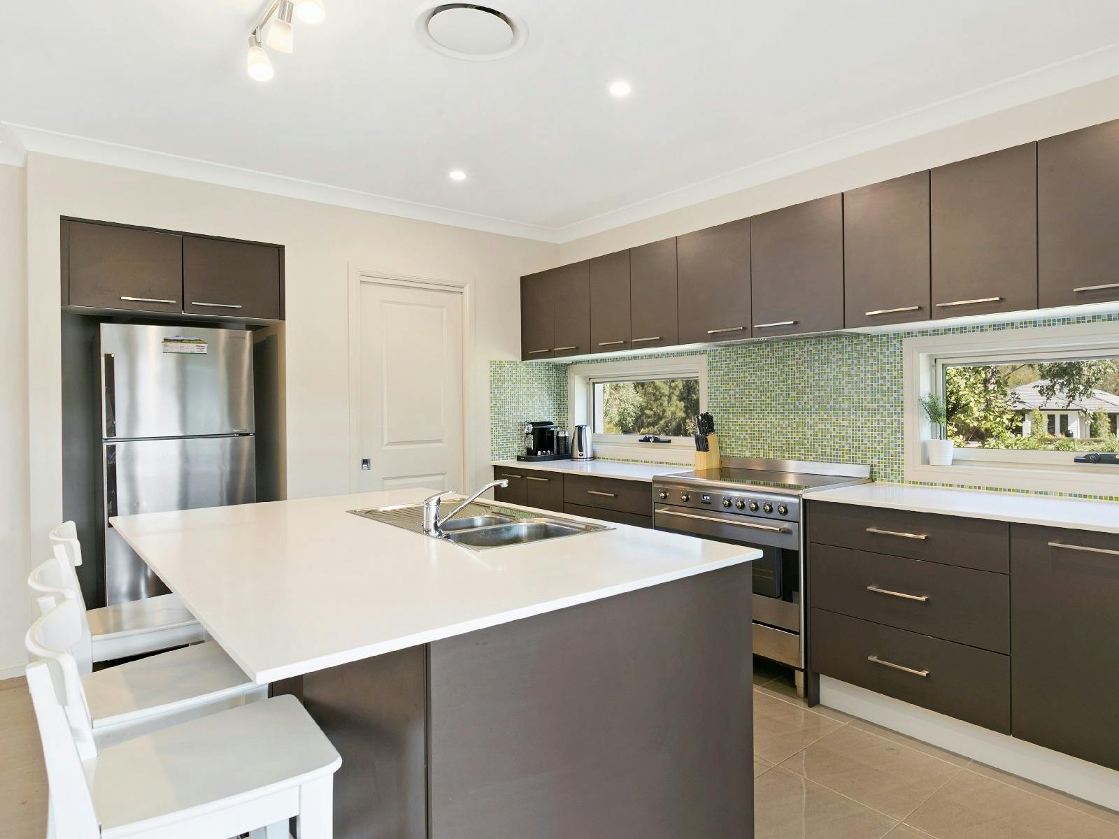 ヴィノ・エ・ゴルフのキッチンエリア