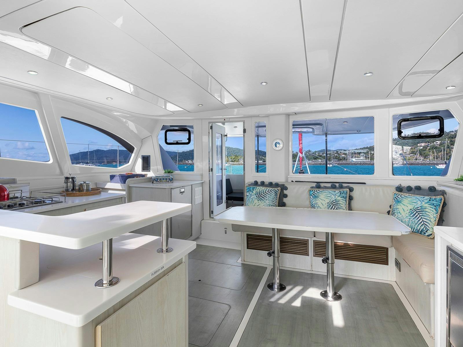 Leopard 44 - Saloon and galley