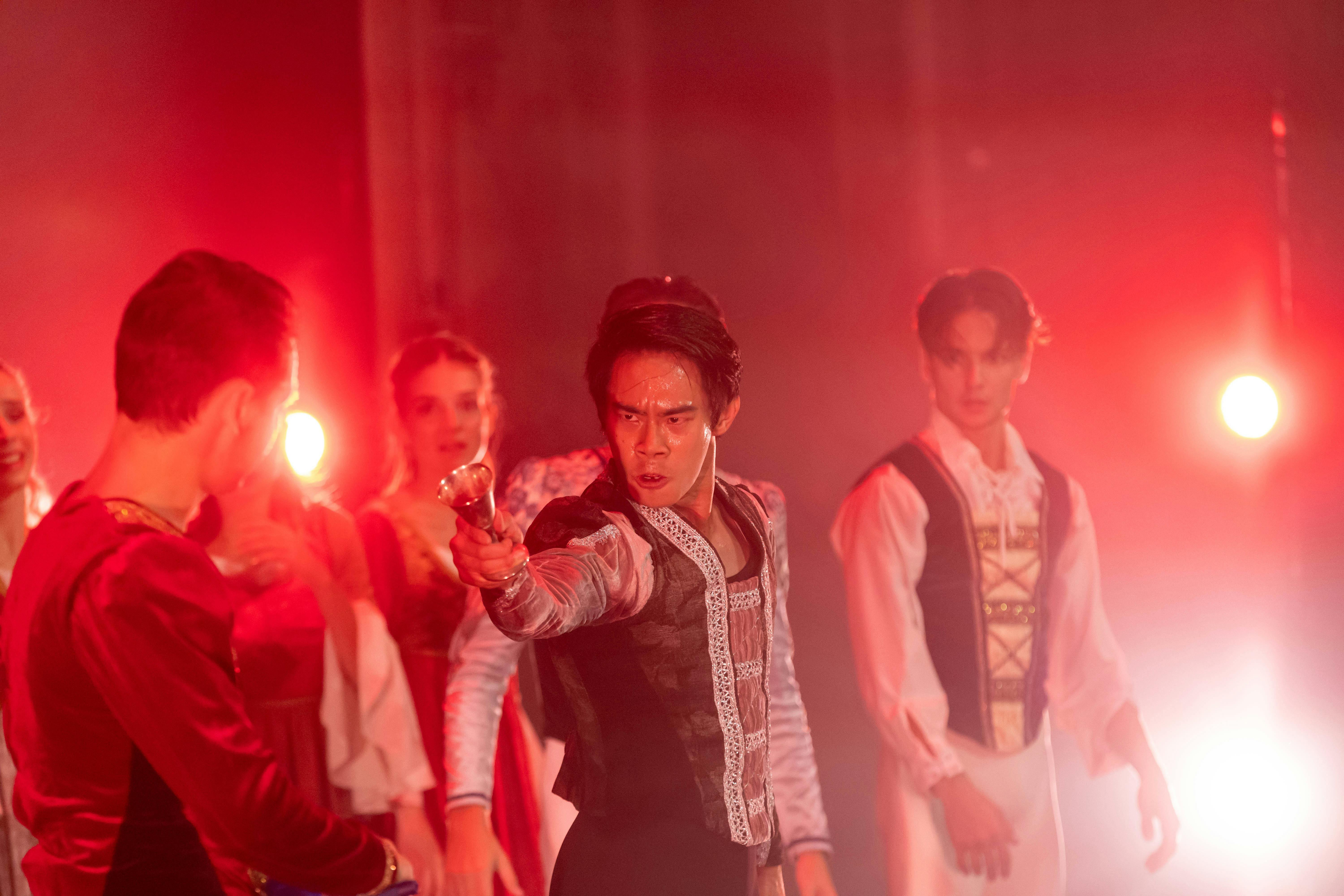 Mercutio Pointing at Tybalt after being stabbed