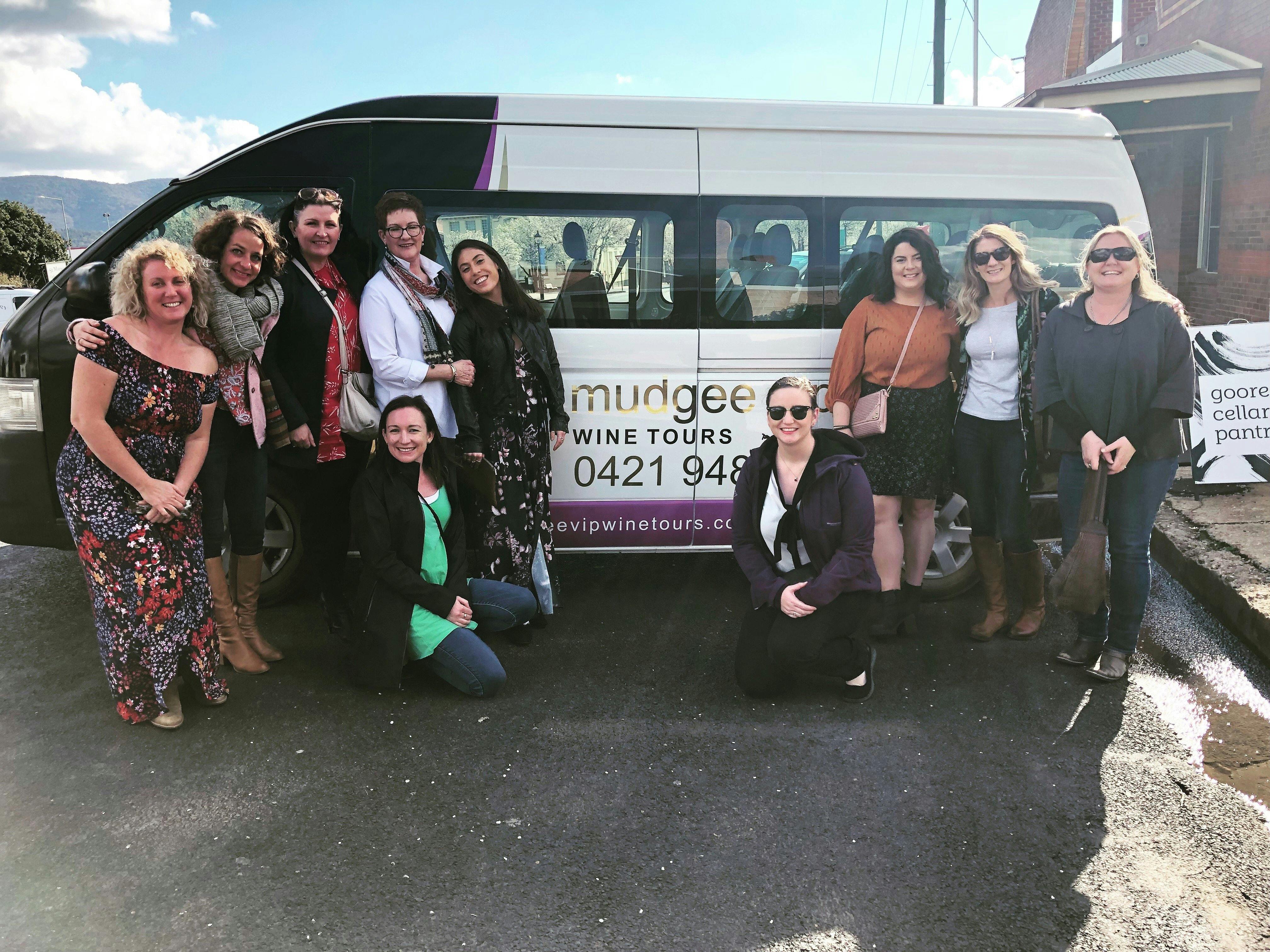 One of my many groups , enjoying their day on s Mudgee VIP Wine Tour