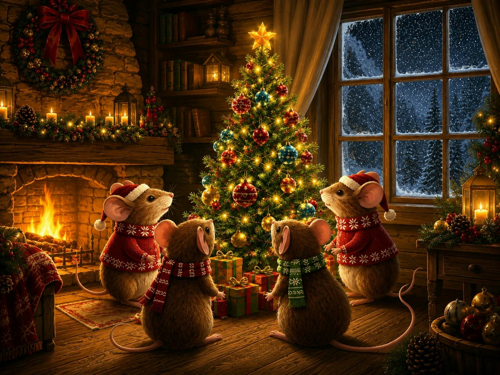 Christmas mice