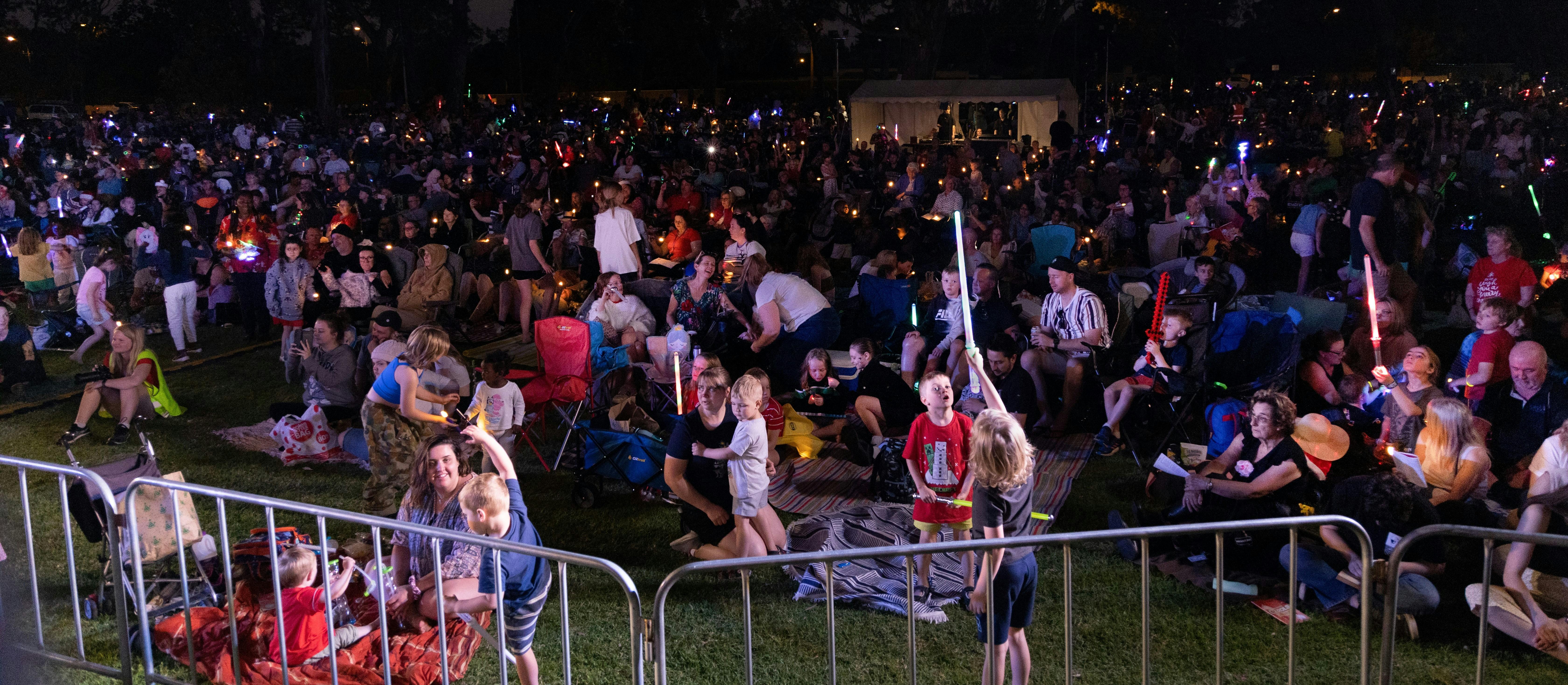 Part of the 4,500 strong audience