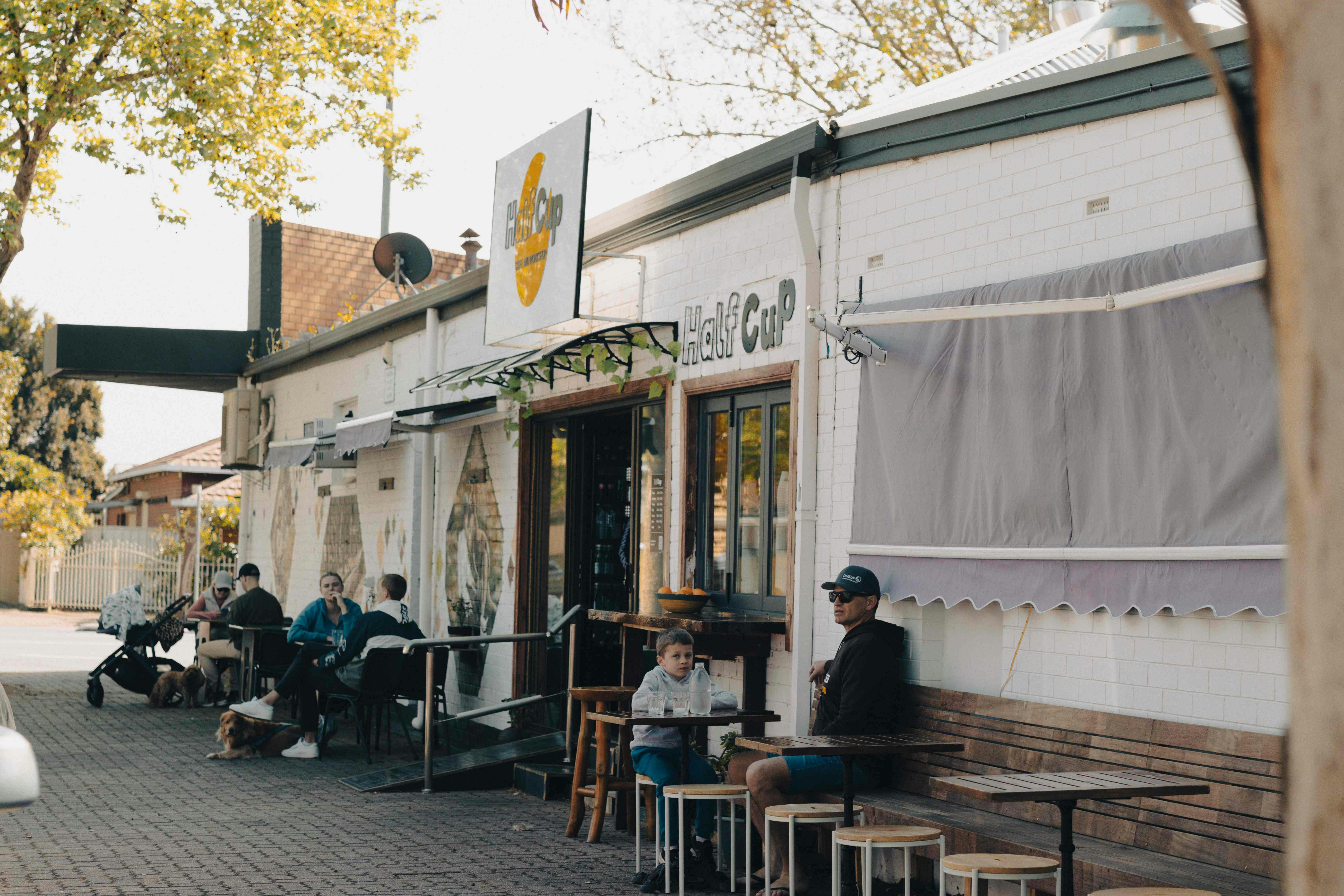 Outdoor cafe in adelaide