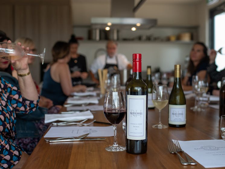 Very happy Barrel & Larder guest enjoying the food and wine.