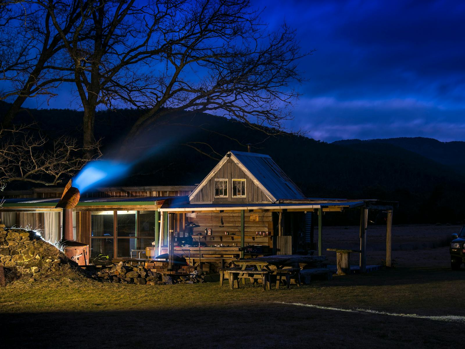 Rustic cabin in the wilderness