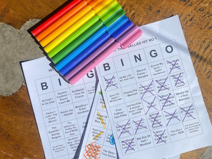 Bingo Cards and Textas