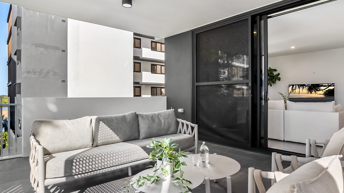 Balcony lounge and seating area