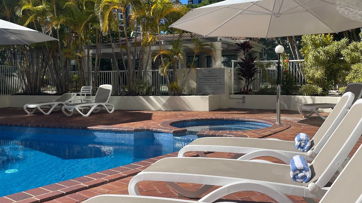 Outdoor heated pool