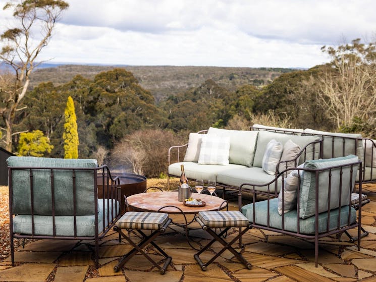 Lawn Lounge overlooking Morton National Park