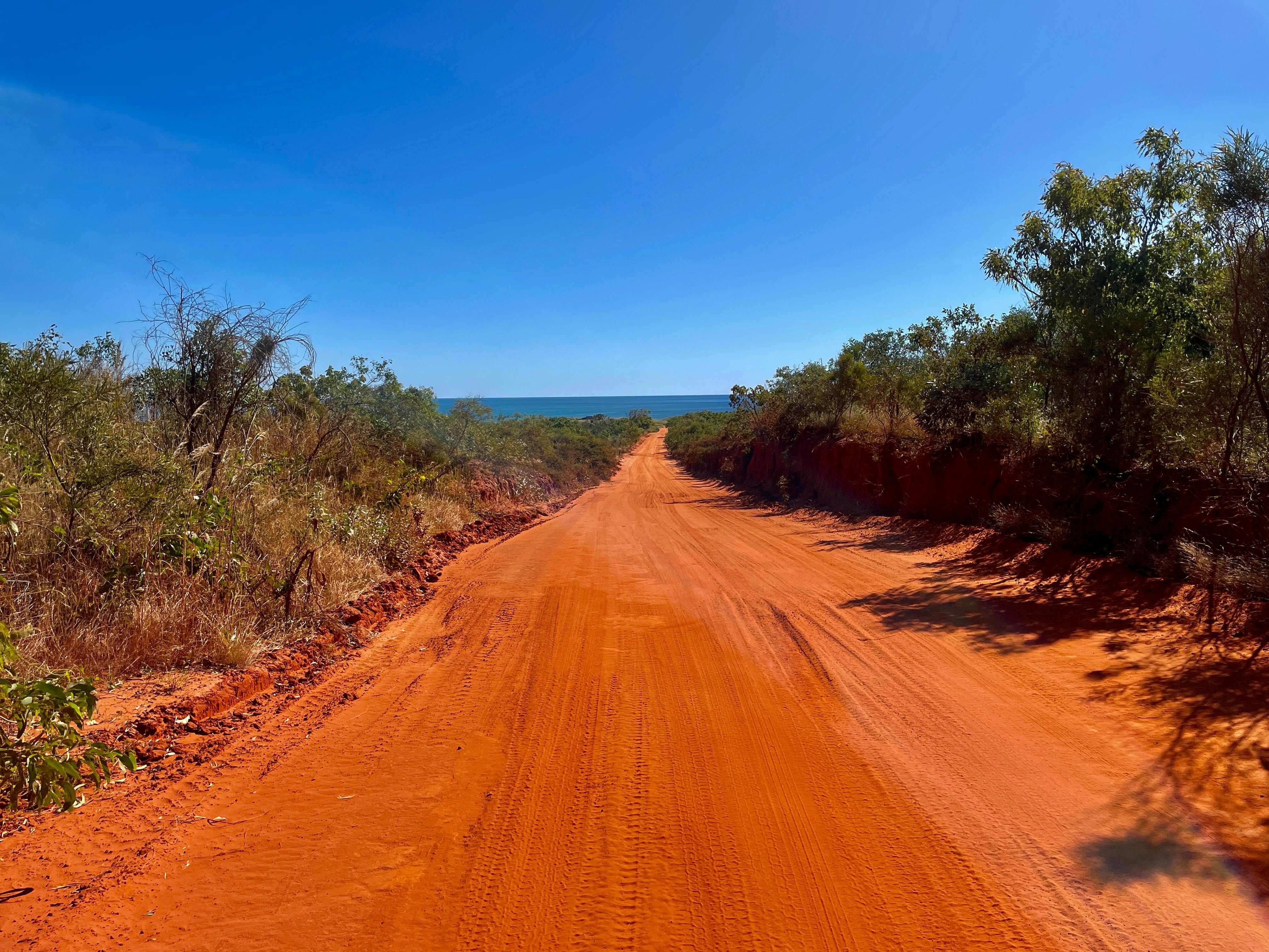 The red dirt ( Pindan) road.