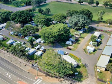 Aerial picture of Burdekin Cascades Caravan Park