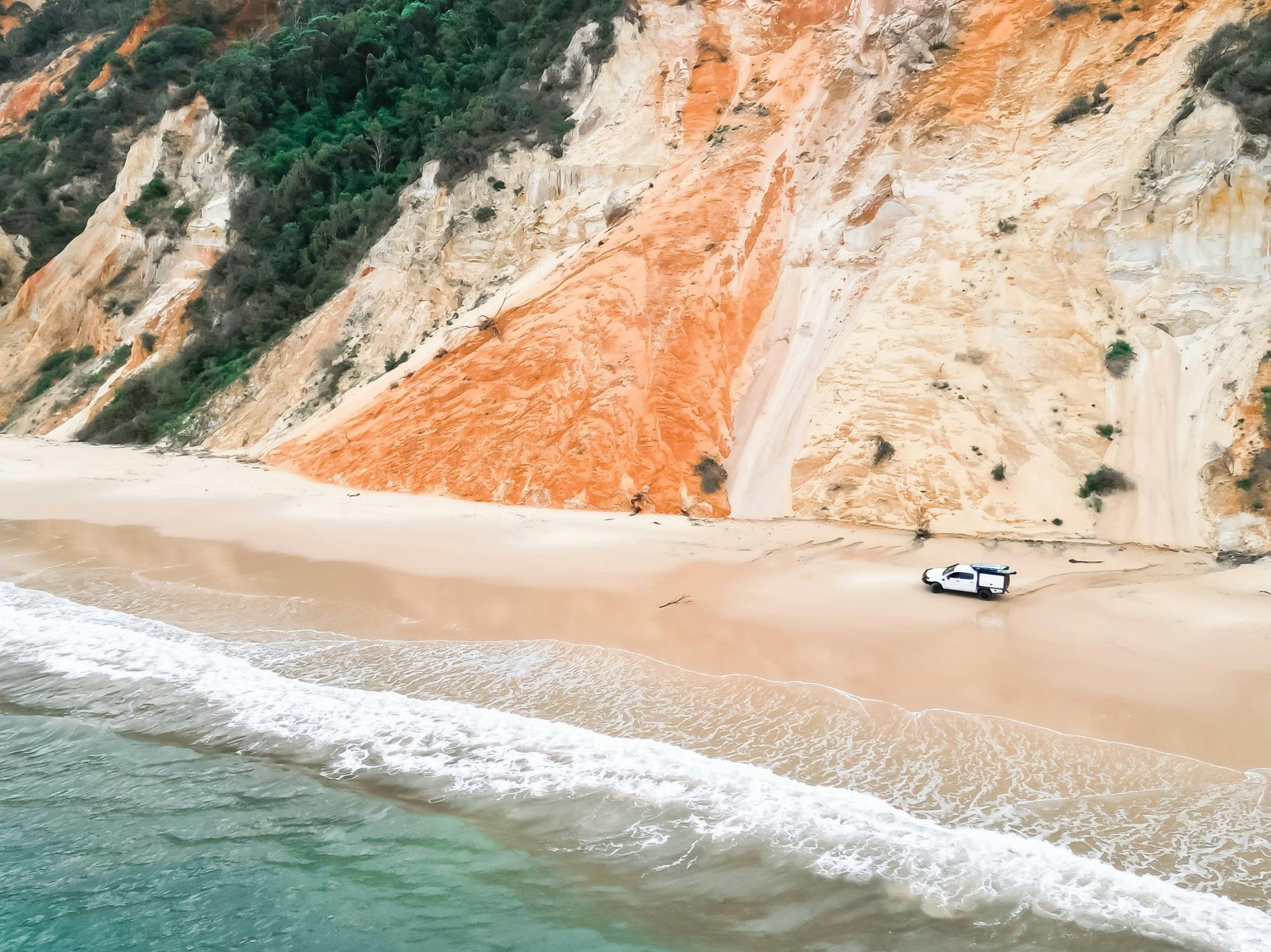 Coloured sands of Rainbow Beach