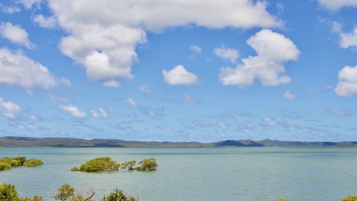 Looking a cross the bay to Stradbroke Island from Macleay Island