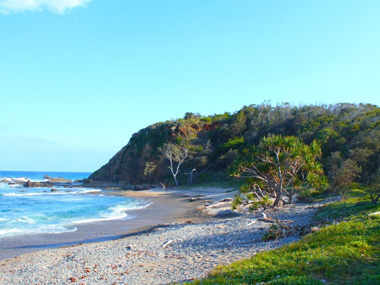 Inside one of Clay Head’s secret coves.