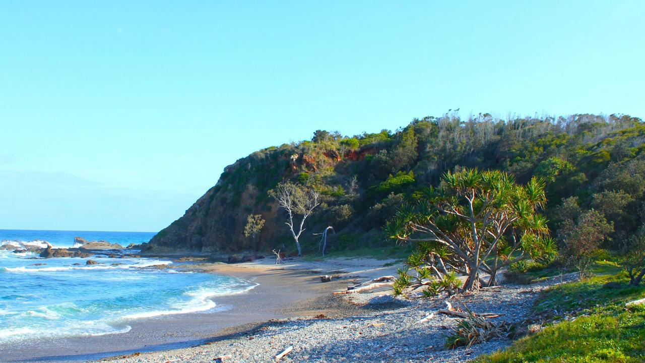 Inside one of Clay Head’s secret coves.