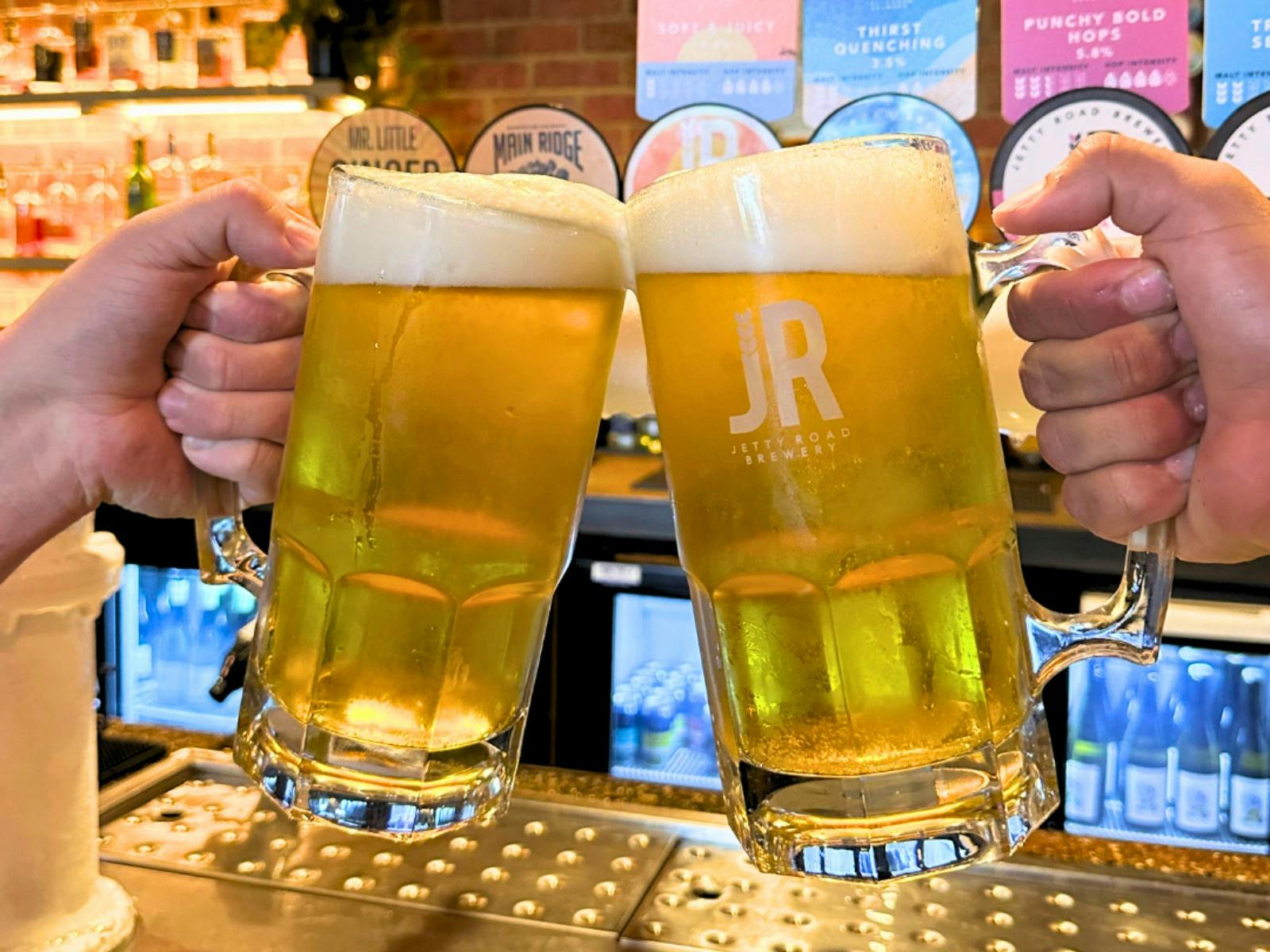 Jetty Road Beer steins on Oktoberfest weekend
