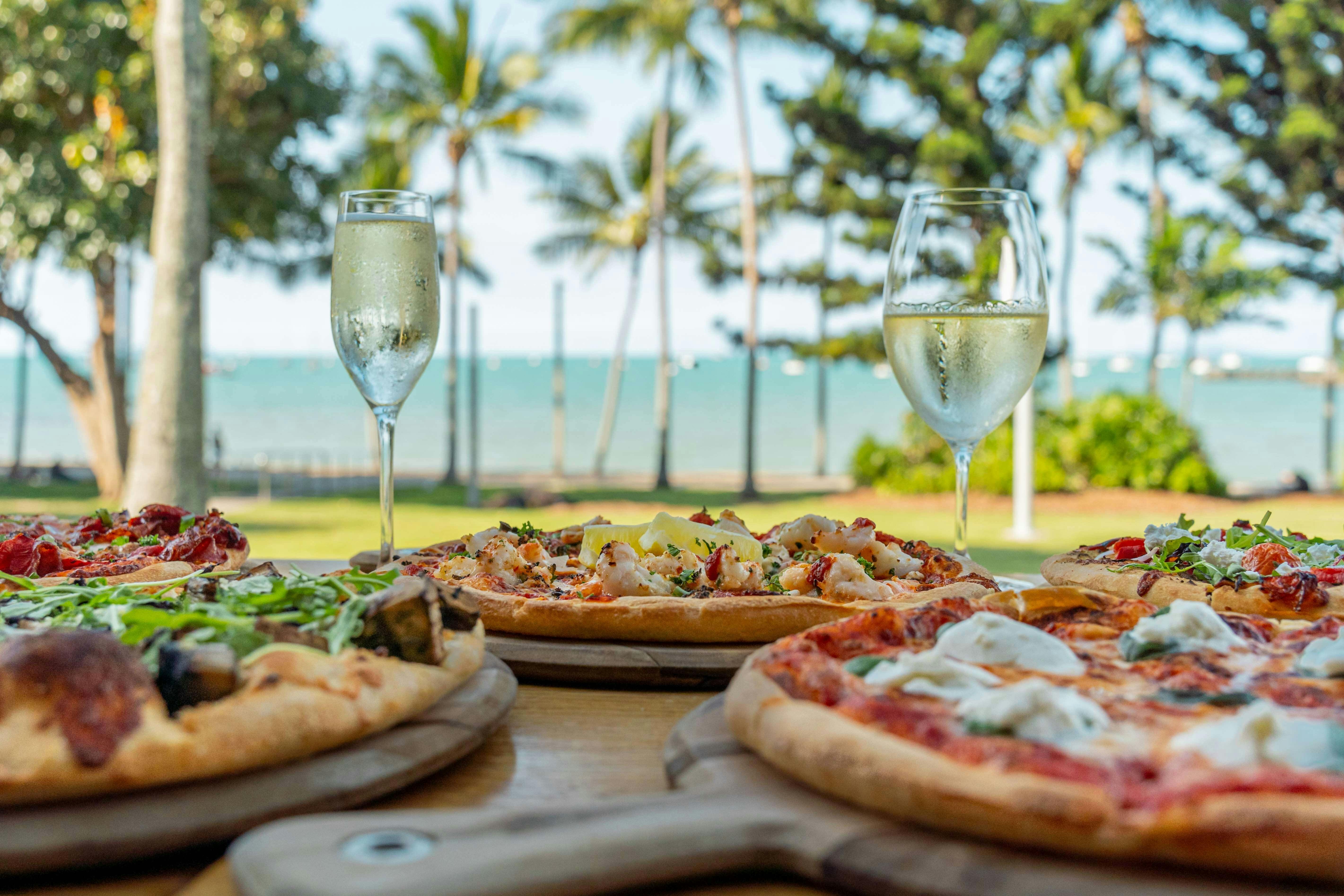 traditional and gourmet pizzas