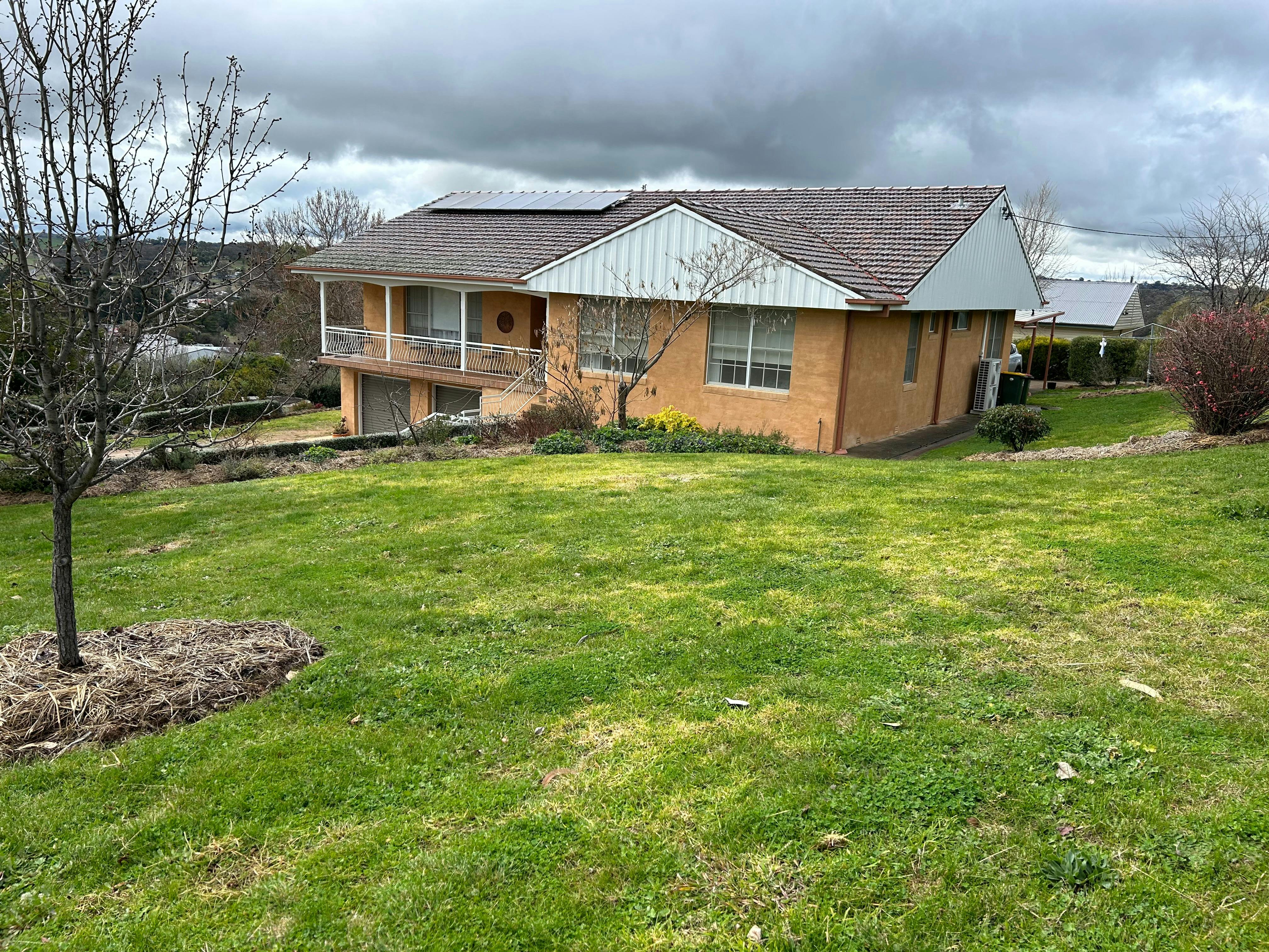 Western aspect of the house