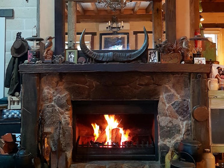 Kookawood Rural Retreat fireplace
