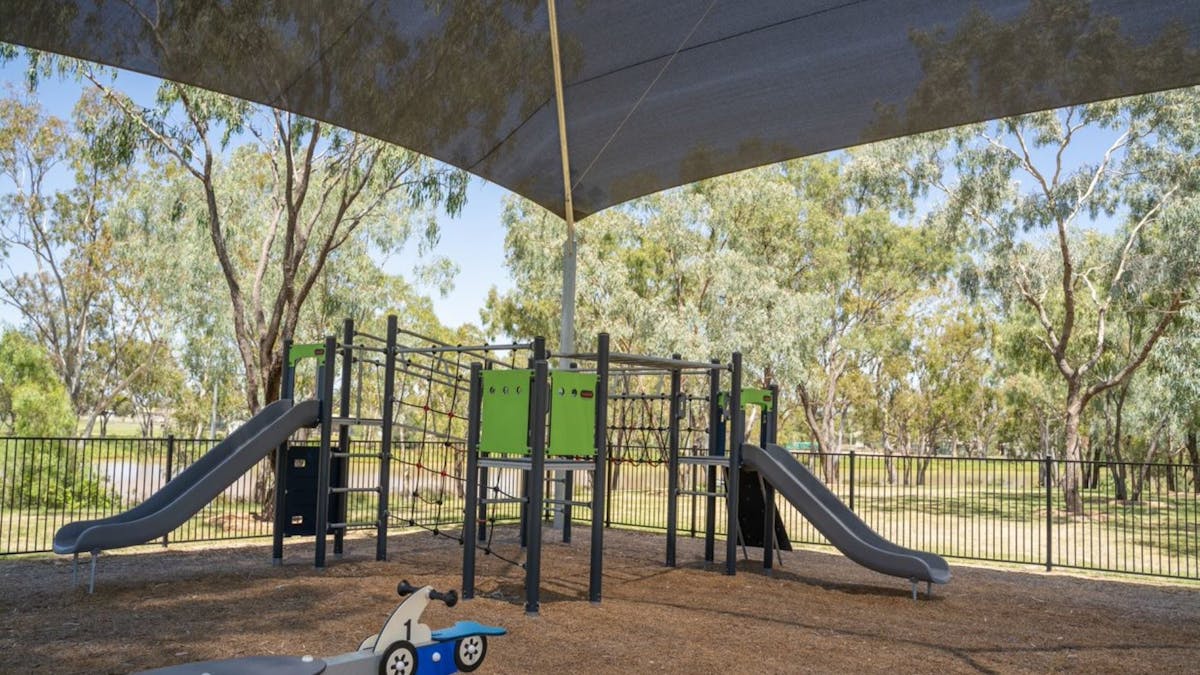 Let the children play!  Brand new playground facilities for the young ones.