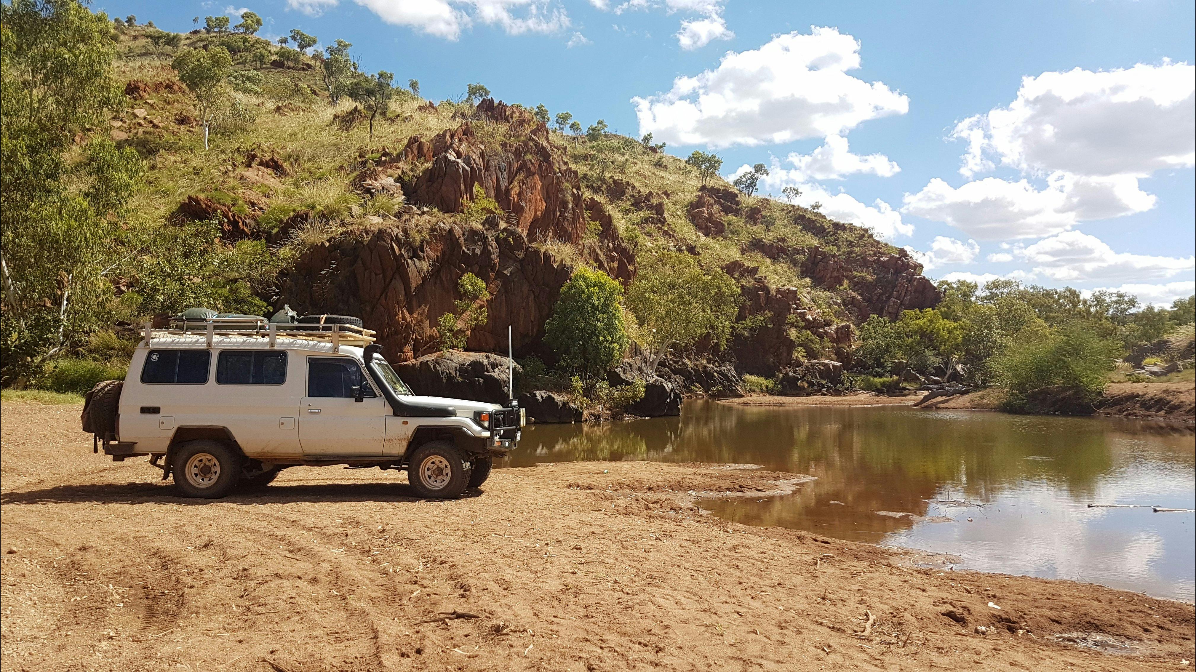 Freshwater billabongs are a welcome sight in the East Kimberley