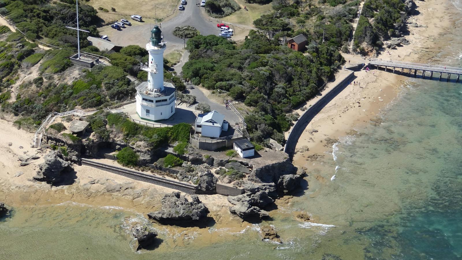 Flying past Pt Lonsdale Lighthouse