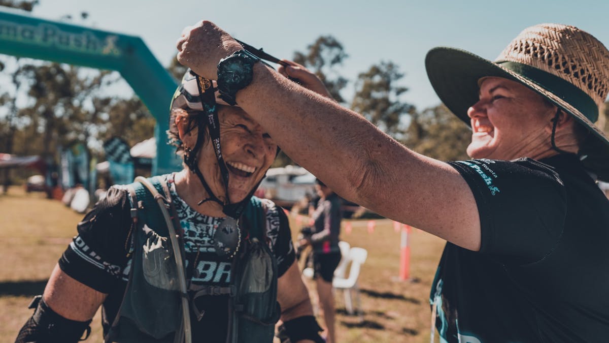 Each rider receives a finisher medal