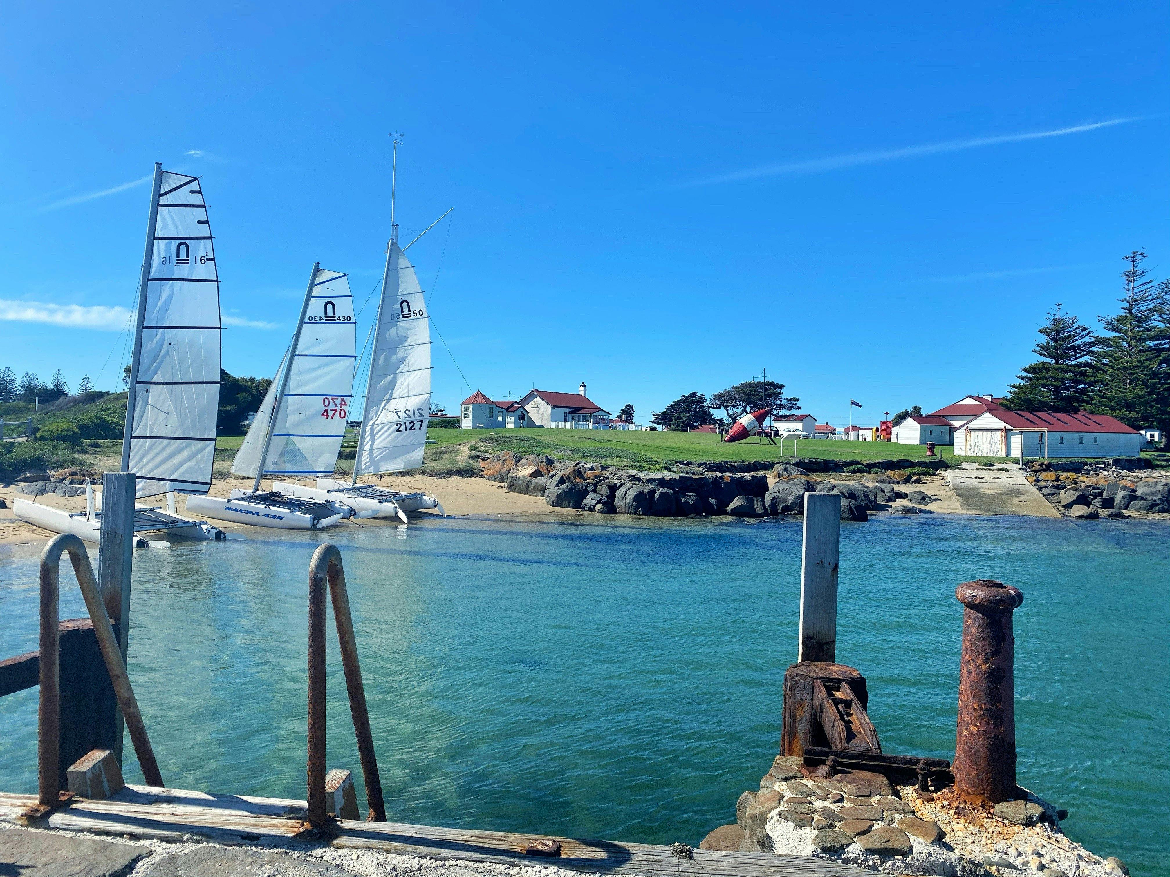 Waterside cafe, Low Head, Pilot Station, coffee, cafe, Tamar River, coast, beach, seafood, wine
