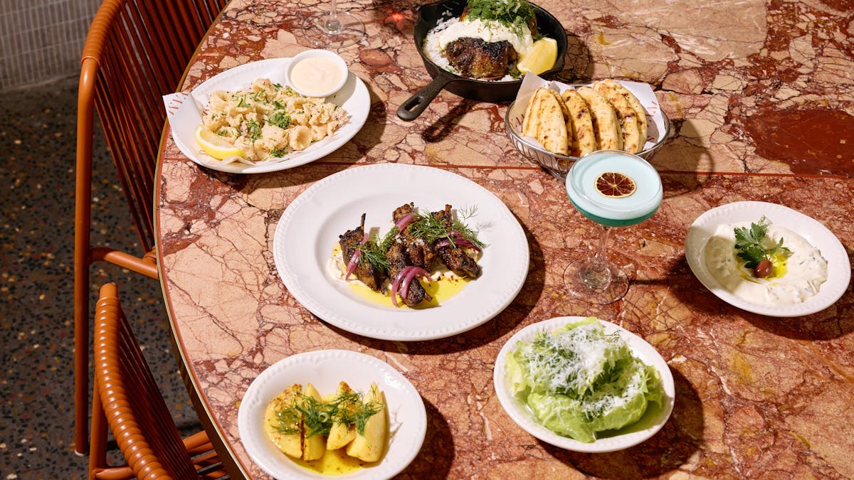 Banquet dining at Yamas Greek + Drink