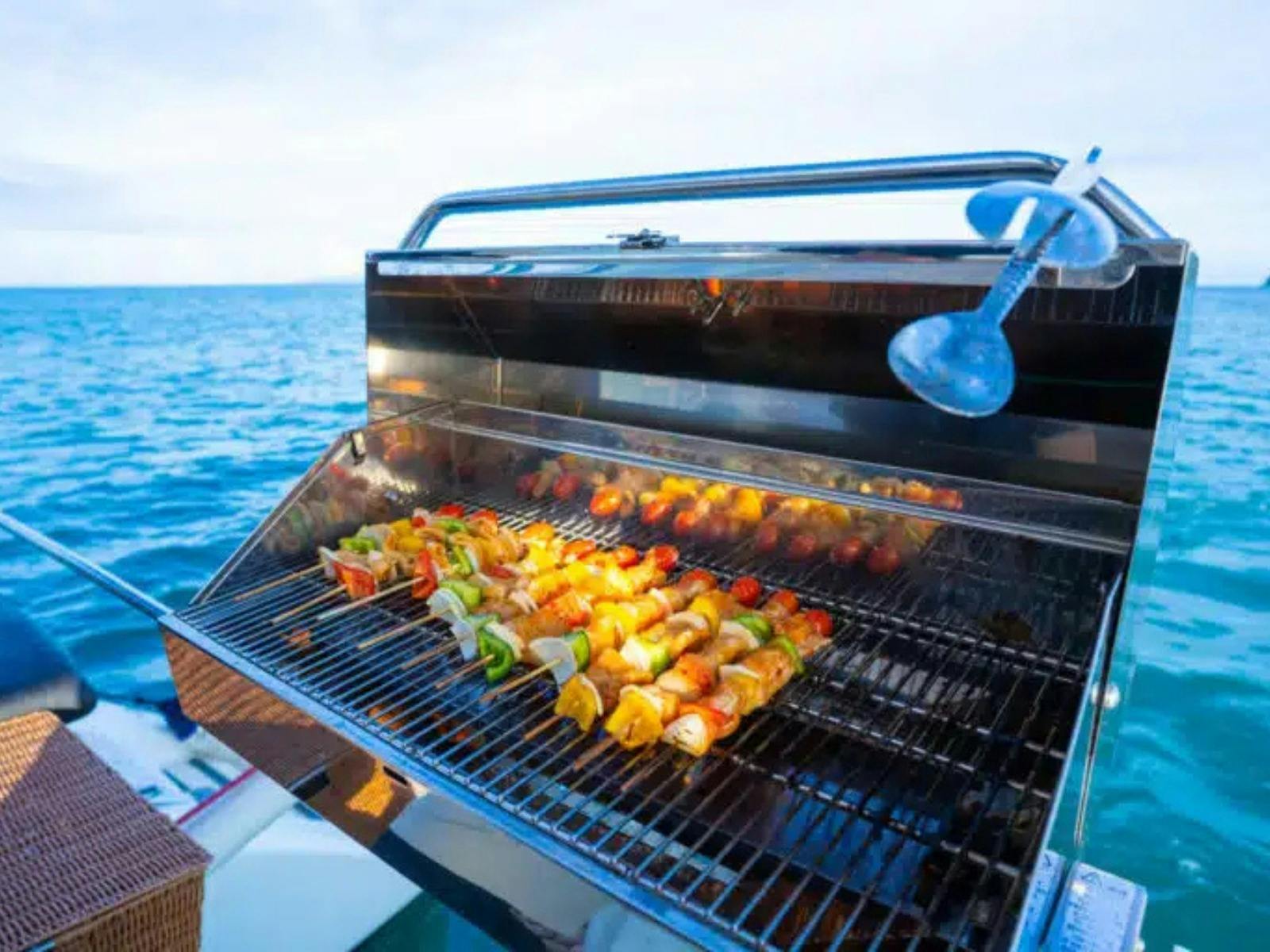 Gourmet BBQ on board floating luxury apartment