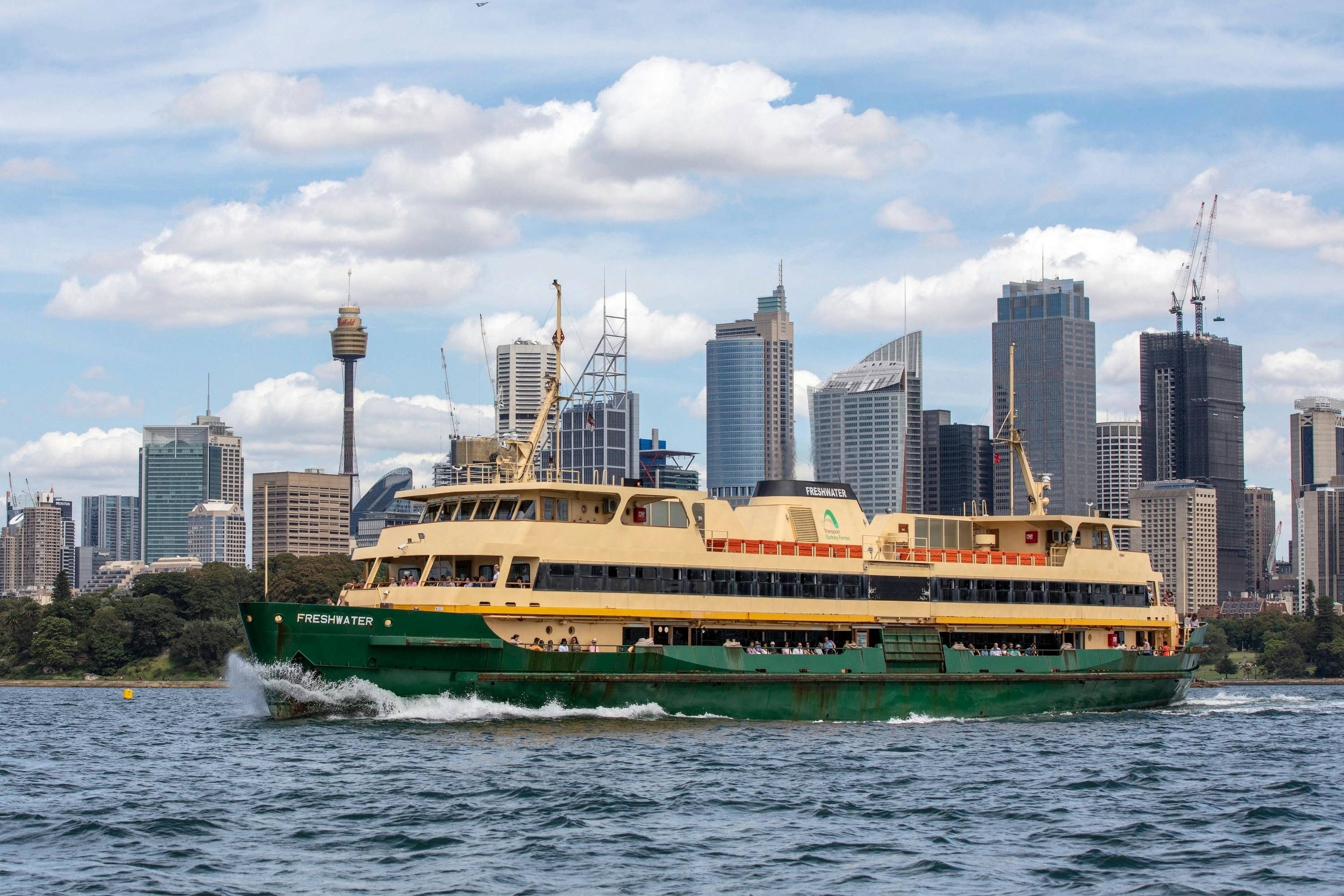 The Manly Ferry on Sydney Harbour.