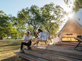 Glamping in a Bell tent