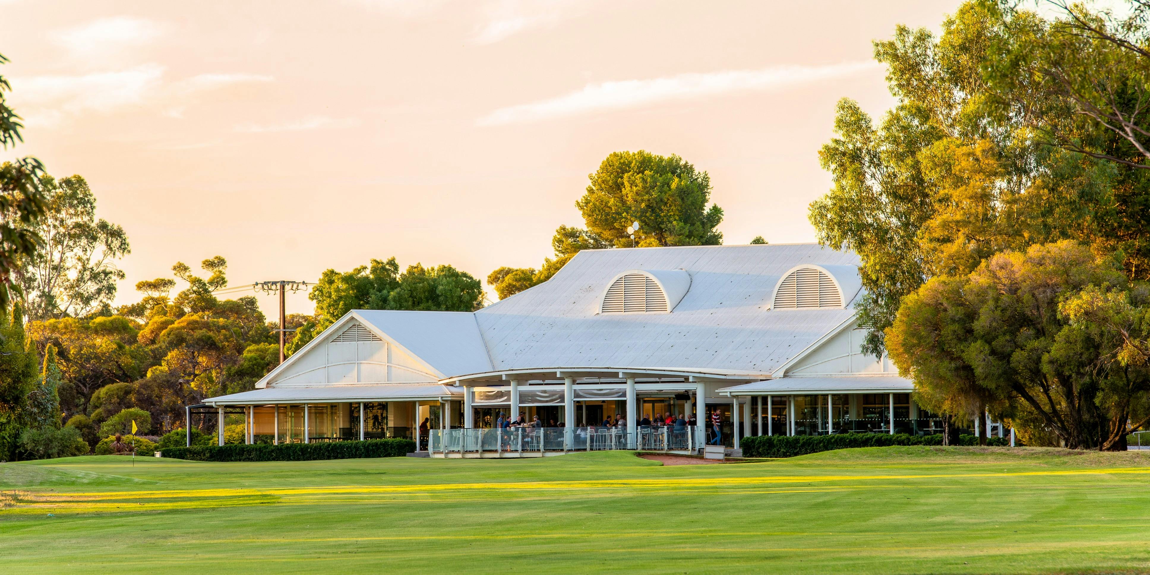 The Big River Tavern located on course adjacent the 18th Green