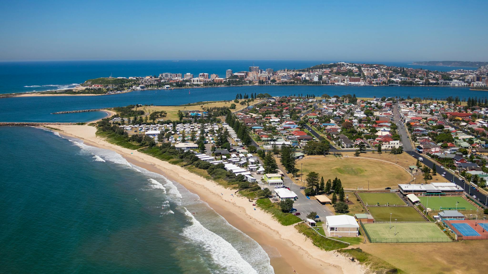 Stockton Beach, Newcastle - Aerial