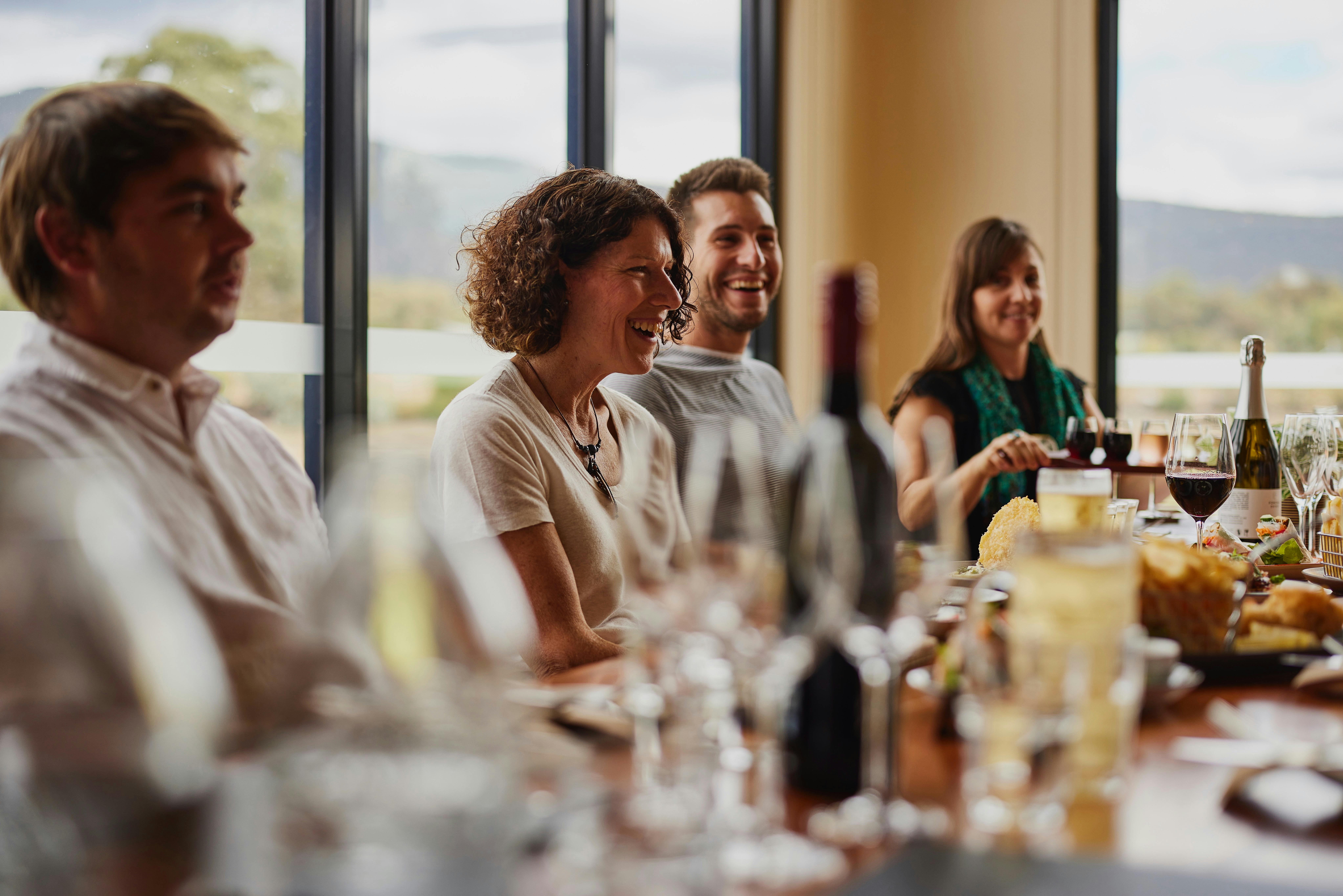lunch on the wine tour