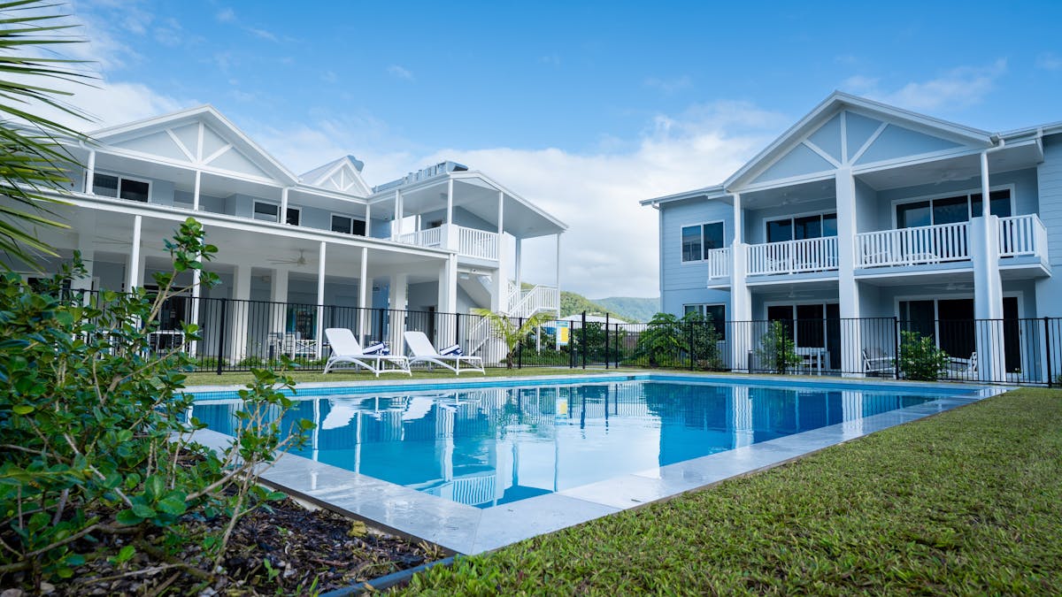 Rear of property