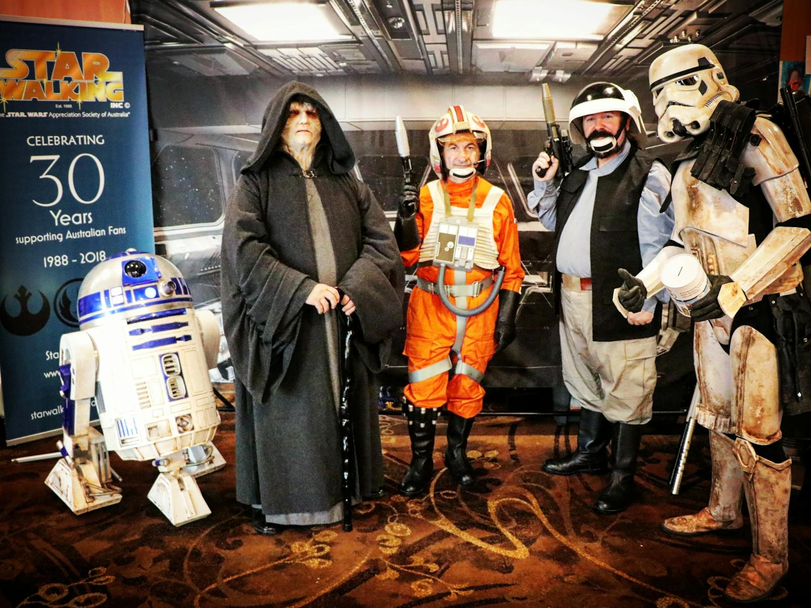 People dressed up as Star Wars characters